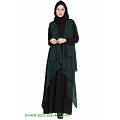 Shrug abaya- black-green Shrug abaya- black-green
